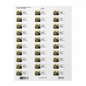 Étiquette Audubon Louisiana Heron (Feuille entière)