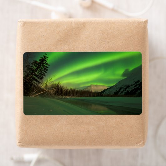 Étiquette Aurora à bande (En situation)