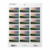 Étiquette Aurora délicate (Feuille entière)