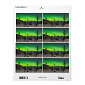 Étiquette Aurora lunaire (Feuille entière)
