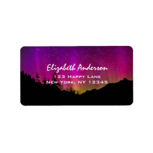 Étiquette aurores boréales Aurora Borealis étoile ciel