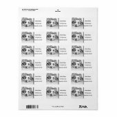 Étiquette Australian Shepherd dog art (Feuille entière)