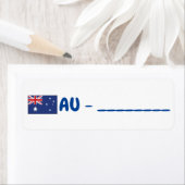 Étiquette Australie id postfranchissement (En situation)