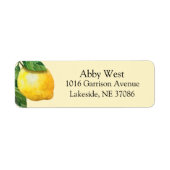 Étiquette Autocollant de adresse de retour à l'aquarelle de  (Devant)