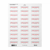 Étiquette Autocollant de fausse information (Feuille entière)
