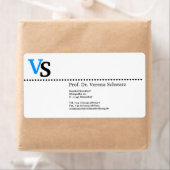 Étiquette Autocollant de label Monogramme (En situation)