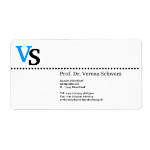 Étiquette Autocollant de label Monogramme