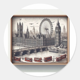 Étiquette autocollant de Londres