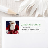 Étiquette Autocollant de Noël (En situation)