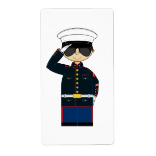 Étiquette autocollant de salutation d'US Marine Corp NCO