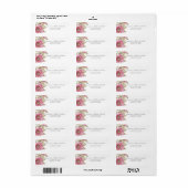 Étiquette Autocollant Mariage Moderne  (Feuille entière)