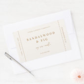 Étiquette autocollante de bougie chic pour pot de  (Enveloppe)