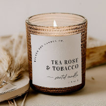 Étiquette Autocollante de Bougie Parfumée à l'Arch