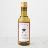 Étiquette Autocollante de Bouteille de Sauce Barbe (Devant)