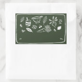 Étiquette Autocollante Vide Pot / Épice VIII (Sac)