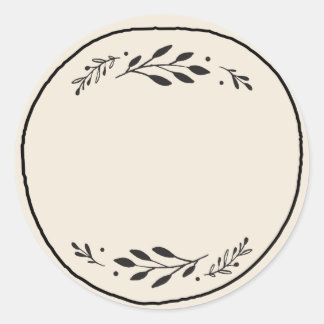 Étiquette autocollante vide pour pot / épice III