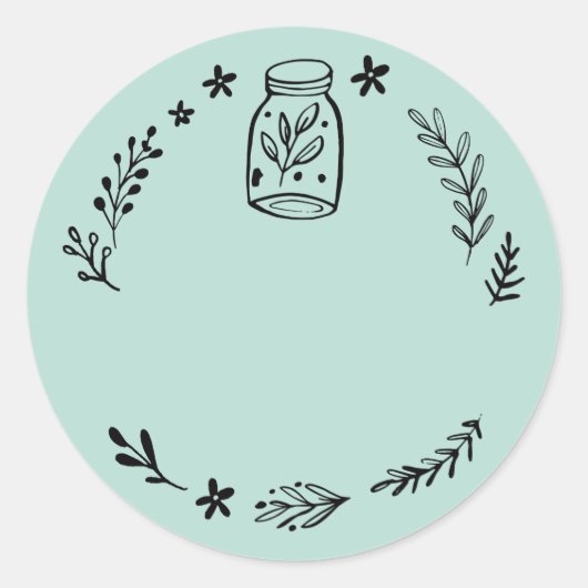 Étiquette autocollante vierge pour pot / épice (Devant)