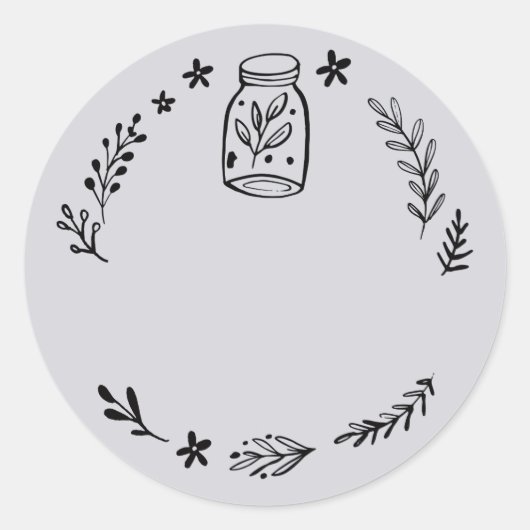 Étiquette autocollante vierge pour pot / épice (Devant)