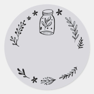 Étiquette autocollante vierge pour pot / épice