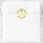 Étiquette autocollante vierge pour pot / épice (Sac)