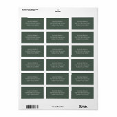 Étiquette Autocollants de mariage à feuillage de Noël (Feuille entière)