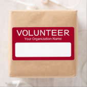 Étiquette Autocollants pour badge en papier de volontaire Ro (En situation)