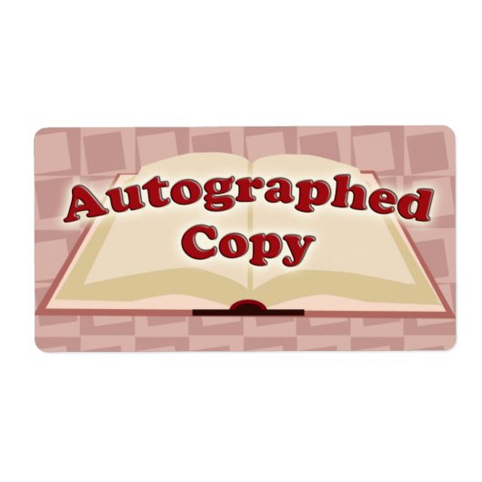 Étiquette Autographes (Devant)