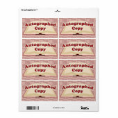 Étiquette Autographes (Feuille entière)