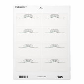 Étiquette Autographié par la plaque d'écriture de l'auteur (Feuille entière)