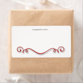 Étiquette Autographié par la plaque d'écriture de l'auteur (En situation)