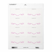 Étiquette Autographié par la plaque d'écriture de l'auteur (Feuille entière)