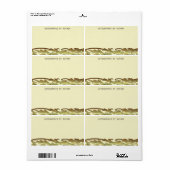 Étiquette Autographié par l'auteur jaune (Feuille entière)