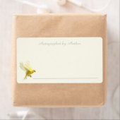 Étiquette Autographié par l'auteur | Plaque de recherche jau (En situation)