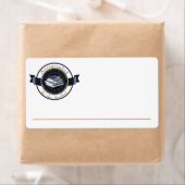 Étiquette Autographié par l'auteur Stack of Books Bookplate (En situation)