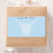 Étiquette Autographié par l'épée et le bouclier de l'auteur (En situation)