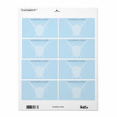 Étiquette Autographié par l'épée et le bouclier de l'auteur (Feuille entière)