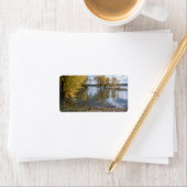 Étiquette Automne au lac Black Dog (En situation)