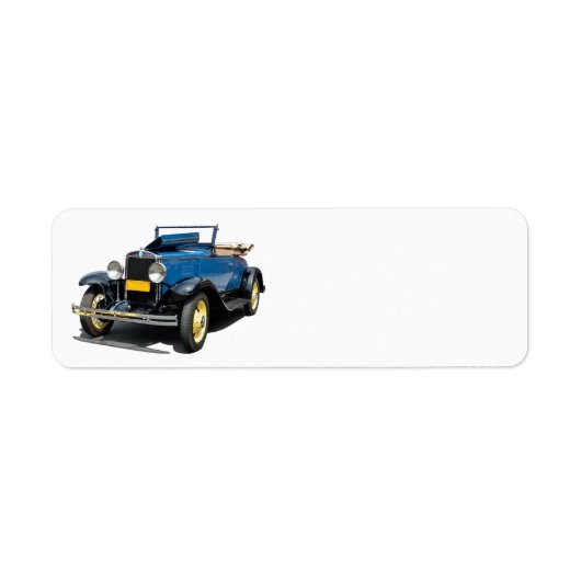 Étiquette Automobile convertible 1930 (Devant)