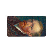Étiquette Autoportrait, 1887 par Vincent van Gogh (Devant)