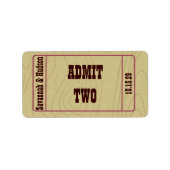 Étiquette Autoriser deux enregistrements de la date (Devant)