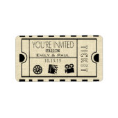 Étiquette Autoriser un enregistrement de la date (Devant)