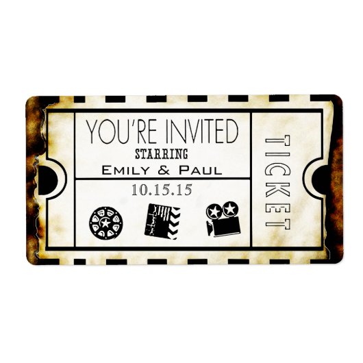 Étiquette Autoriser un enregistrement de la date (Devant)