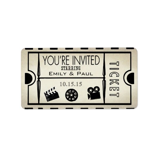 Étiquette Autoriser un enregistrement de la date RickRack Tr (Devant)