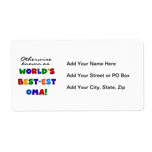 Étiquette Autrement connu comme T-shirts et cadeaux de (Devant)