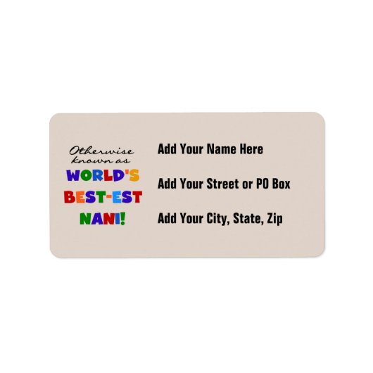 Étiquette Autrement connu comme T-shirts et cadeaux de (Devant)