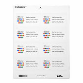 Étiquette Autrement connu en tant que cadeaux de gramme du (Feuille entière)