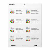 Étiquette Autrement connu en tant que cadeaux de T-shirts de (Feuille entière)