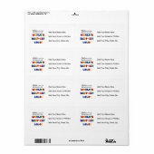 Étiquette Autres T-shirts et cadeaux Lolo les plus connus (Feuille entière)