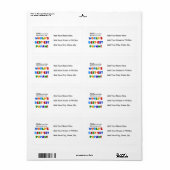 Étiquette Autres T-shirts et cadeaux Papaw les plus connus (Feuille entière)