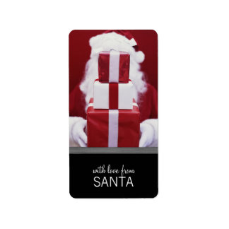 Étiquette Avec l'amour de Père Noël Holiday Tags